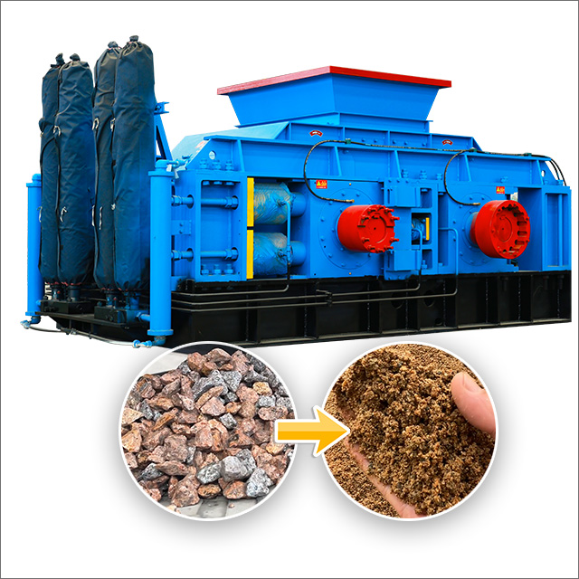 Teeth roll crusher